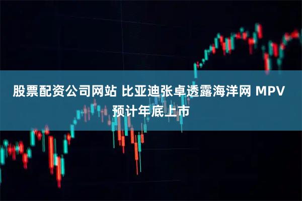 股票配资公司网站 比亚迪张卓透露海洋网 MPV 预计年底上市